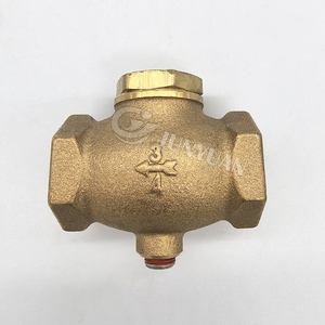 Vanne de retenue horizontale en laiton massif de 1/2 ", 1 ", 1,5 " pour compresseur d'air avec sortie <span class=keywords><strong>eaux</strong></span> <span class=keywords><strong>usées</strong></span>, vanne de retenue en bronze - Vente en gros - Product Image 1