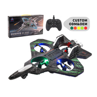 Avion télécommandé RC, jouet volant, avion de chasse en mousse 2.4G avec lumière