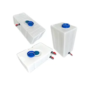 Hochwertiger ungiftiger horizontaler anpassbarer Farbe/Einlass/Auslass Kunststoff 200L Wassertank