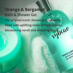 Gel <span class=keywords><strong>Douche</strong></span> Orange Bergamote 500ml avec Extrait de Néroli Nettoyage en Profondeur Contrôle du Sébum Hydratant Parfum Agrumes Frais Longue Durée OEM - Product Image 2