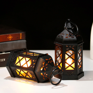 Linterna LED sin Llama – Linterna de Vela Vintage, Decoración Colgante para Exteriores e Interiores – Jardín, Patio, Fiesta, Ambiente Festivo - Product Image 5