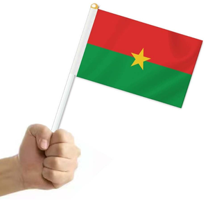 Рекламный флаг для выборов, 14*21 см, Маленькие Ручные развевающиеся флаги для Буркина с пластиковым шестом - Product Image 2