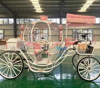 Chariot de citrouille de mariage/chariot de citrouille bon marché/beau chariot de cheval touristique