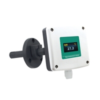 Capteur de vitesse et de débit d'air LINO pour conduits, protection IP65, fonctionnement de -20°C à 70°C, précision 0,2+2%FS, sortie 4-20mA/RS485, alimentation 10-30VDC