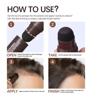 Bedak Penutup Uban Root Touch Up untuk Wanita & Pria, Menutupi Rambut Rontok Secara Instan, GEGE BEAR, Tahan Air