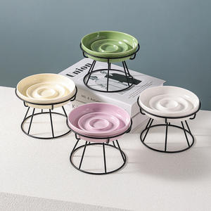 Ciotola di alimentazione lenta in ceramica ciotole di base per un'alimentazione sana protegge il Design Non-punta della colonna cervicale per gattini per razze di cani di piccola taglia - Product Image 1