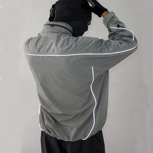 Custom Men's 100% Nylon Glow-in-the-Dark <strong>Waterproof</strong> Motorcycle <strong>Jacket</strong> for Spring Riding <strong>Thin</strong> Design - Product Image 2