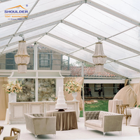 Tente élégante d'extérieur 20x30 Tente de mariage personnalisée en PVC transparent imperméable Tentes chapiteau de fête pour 100 150 250 personnes
