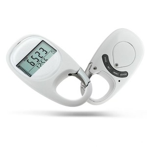 <span class=keywords><strong>Compteur</strong></span> de pas 3D avec clip d'escalade et porte-clés, batterie à mémoire de données de 7 ans, alimenté par piles pour usage extérieur - Product Image 3