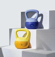 Kettlebell en PVC souple SMARTFIT avec poignée ergonomique, logo personnalisé pour la musculation, 2-20 kg