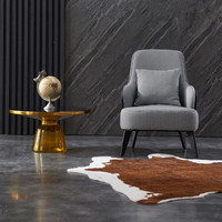 Canapé en bois et tissu coloré, de style nordique et moderne, italien, pour salon, 1 place
