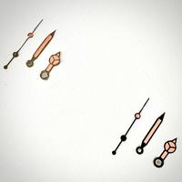 Nouvel accessoire pour montre - Aiguilles de type sablier vert foncé et aiguilles de type racing