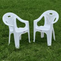 Fauteuils de Loisirs en Plastique Blanc pour Extérieur, Chaise en Polypropylène Moderne pour Jardin, Restaurant, Prix Usine