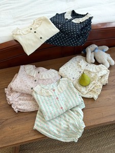 617 Nueva Colección de Otoño, Pijamas con Estampado Floral para Bebés Niñas, Conjuntos de Ropa de Diseño Coreano para Bebés y Niños Pequeños, Venta al por Mayor - Product Image 1