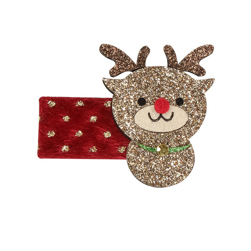 Mc949 square christmas elk hairpin