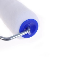 Rouleau de peinture murale domestique porte-pinceau outils à main rouleau de peinture automatique tuyau de brosse rouleau de peinture blanc 9 pouces manche bleu
