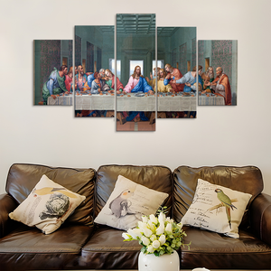 Grandi immagini di Gesù per parete, <span class=keywords><strong>quadri</strong></span> a 5 pannelli per decorazioni musulmane, decorazioni murali per sale espositive, pittura su tela - Product Image 5