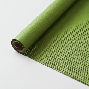 Dark Green Honeycomb <b>Paper</b> Recyclable Biodegradable Kraft <b>Paper</b> for Bouquet Wrapping-Thickened Grid <b>Pattern</b> Gift Packaging - Product Image 1