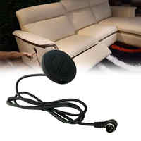 Télécommande filaire à 2 boutons ronds pour canapé, interrupteur fixe, prise à 5 broches, commande manuelle pour fauteuil inclinable électrique pratique pour usage domestique