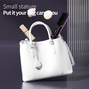 Lisseur de cheveux <span class=keywords><strong>sans</strong></span> <span class=keywords><strong>fil</strong></span> personnalisable, portable, chauffage PTC, lisseur de cheveux en céramique, brosse lissante <span class=keywords><strong>électrique</strong></span>, peigne chauffant - Product Image 2