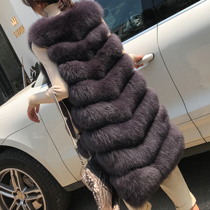 Best Quality Custom Plus Size Fur Vest <strong>Gilet</strong> Shaggy Fox Fur <strong>Gilet</strong> Girls Fashionable <strong>Lady</strong> Fur <strong>Gilet</strong> Woman - Product Image 1