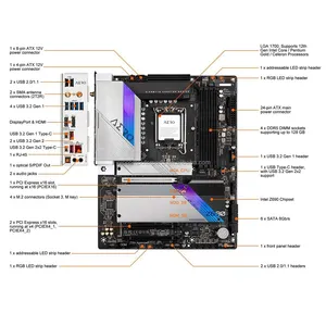 <span class=keywords><strong>Z690</strong></span> Aero <span class=keywords><strong>g</strong></span> สำหรับ Gigabyte DDR5 LGA1700 128GB ATX สนับสนุน12th Gen Core Pentium GOLD Celeron Processor แบรนด์ DIY - Product Image 5