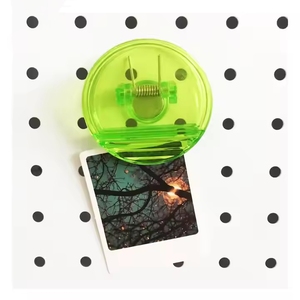 Wholesale Modern Office Circle <b>Shaped</b> Fridge Magnet Bag Clip with Custom Logo Kids Accessories & Memo Clip - Product Image 6