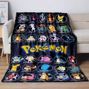 Manta <span class=keywords><strong>de</strong></span> Franela con Dibujos Animados <span class=keywords><strong>de</strong></span> Pokémon, para el Hogar, Sofá, Descanso, Viajes, Decoración <span class=keywords><strong>de</strong></span> Camas, Regalo, Derivados <span class=keywords><strong>de</strong></span> Anime - Product Image 1