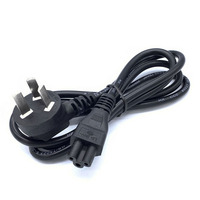 Câble d'alimentation portable pour charge rapide IEC 60320 C5, prise trèfle en cuivre pur stable de 1 m, compatible EU US UK AU CN