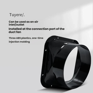 Connecteur de <span class=keywords><strong>clapet</strong></span> anti-retour ABS à fond carré et bride angulaire pour conduit de ventilation, système d'air frais et évacuation de <span class=keywords><strong>hotte</strong></span> aspirante - Product Image 5