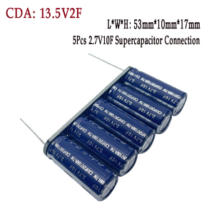 1 ensemble de modules redresseurs automobiles à super condensateurs Jiyixin <span class=keywords><strong>CDA</strong></span> 13.5V2F, <span class=keywords><strong>5</strong></span> pièces en série, petite batterie, 2 broches, courant élevé - Product Image 4