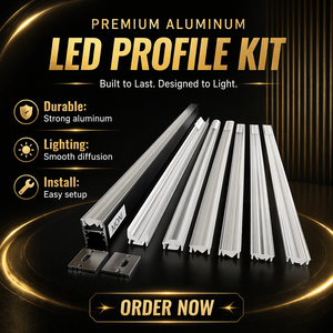 Diffuseur de lumière linéaire à faisceau extra large de 145 degrés de la série <span class=keywords><strong>MONI</strong></span>, en polycarbonate, pour profil LED encastré - Product Image 2