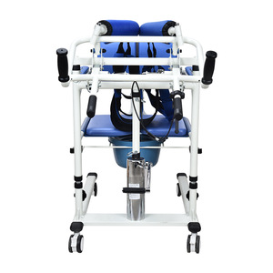 Máquina de transferencia para personas mayores con ajuste de altura de 7 velocidades, equipo de rehabilitación de color azul para asistencia de movilidad junto a la cama - Product Image 2