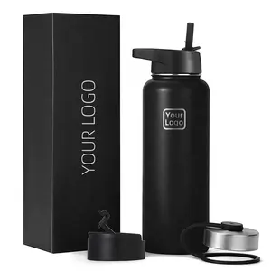 32oz 40oz Stainless Steel Water Bottles Leak Proof Vacuum Insulated Water Bottle Thermos Flask Sport Water Bottle