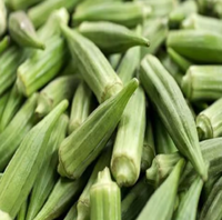 Okra Liofilizada Entera Salada Crujiente, Snacks Secos con Ingredientes Saludables, para Repostería, Empaque a Granel, Liofilizado por Congelación, ISO, Listo para Comer