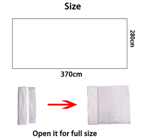 Bâche anti-poussière en polyéthylène transparente, toile de protection en plastique pour la peinture - Product Image 2