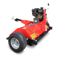 Tondeuse à gazon à traction à haute productivité Quad ATV tondeuse à fléaux avec essence pour usage agricole