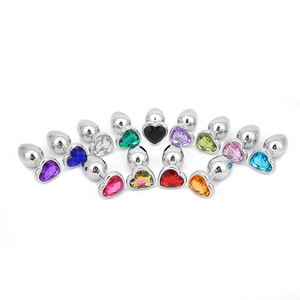 Boîte personnalisée gratuite - Plug anal en acier inoxydable à succès, perle de cristal, plug anal pour femmes et hommes, stimulation <span class=keywords><strong>sexuelle</strong></span> - Product Image 1