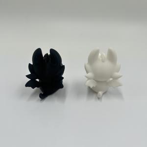 Modèle de fureur nocturne phosphorescente Figurine de dragon en plastique imprimée en 3D mignon <span class=keywords><strong>Animal</strong></span> édenté à collectionner pour Halloween Noël - Product Image 5