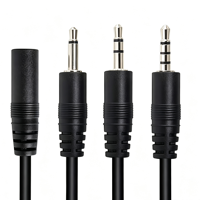 Câble audio AUX 3,5 mm, connecteur mâle/femelle 2/3/4 pôles, cordon pour casque fourni par l'usine, fil de connexion audio pour équipement médical