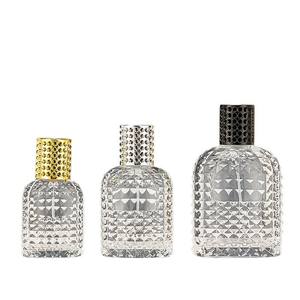 Botella de Perfume de vidrio transparente Pulverizador de bomba de forma especial portátil 30ml/50ml/100ml Botella vacía cosmética al por mayor - Product Image 5