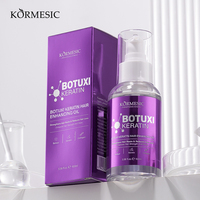 KORMESIC Private Label OEM 100ml Botuxi Minyak Rambut Berinfus Keratin Perawatan dan Perbaikan Rambut Rusak Minyak Esensial Perawatan Rambut HALAL Alami