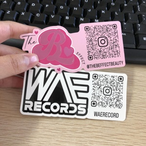 UV-Weerbestendige Inkt Duurzaam Zelfklevend Gloss Matte Waterdichte Vinyl Pvc-Logo Gestanst Stickers Met Qr-<span class=keywords><strong>Code</strong></span> - Product Image 5