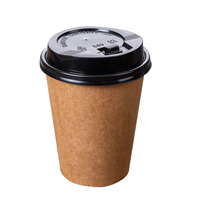 Gobelets en papier kraft épaissis modèle EU8 pour bureau et commerce, boissons chaudes, café, lait de soja, thé, jetables, personnalisables