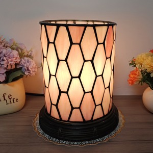 Lámpara de Mesa de Vitral Estilo Tiffany Jiyuanlux, Diseño de Libélula de 12 Pulgadas, <span class=keywords><strong>3</strong></span> Colores, Lámpara de Dormitorio para Iluminación Interior - Product Image 3