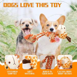 <span class=keywords><strong>Tug</strong></span> <span class=keywords><strong>of</strong></span> <span class=keywords><strong>War</strong></span> sikat gigi mainan kunyah anjing boneka binatang mewah tahan lama mainan hewan peliharaan tali anjing Mengunyah sikat gigi mainan untuk anjing - Product Image 2