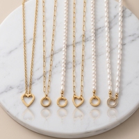[Envío Inmediato] Collar de Flores de Acero Inoxidable XF, Chapado en Oro de 18K con Incrustaciones de Circonio, Joyería Impermeable 316L para Mujer, Regalo