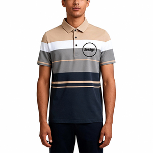Polo à manches courtes d'été de haute qualité avec logo personnalisé OME, design imprimé, coton et polyester. - Product Image 2
