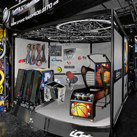 Machine de tir au basket-ball d'intérieur pour 2 joueurs, à monnayeur, jeu divertissant, personnalisable en anglais, Konghui KH-BH-01, prise UE, pour les 6 ans et plus