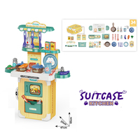 AJB Jouets éducatifs en plastique pour enfants, jeux de maison, cuisine, jouets alimentaires pour enfants